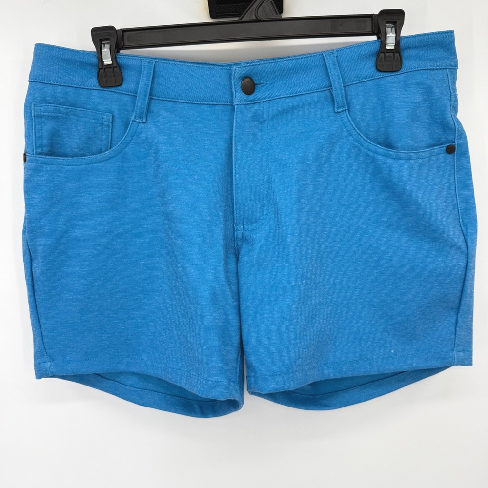 Ball Beachwear Shorts Men 34 Blue‎ Textured 5-Pocket Casual Summer Beach